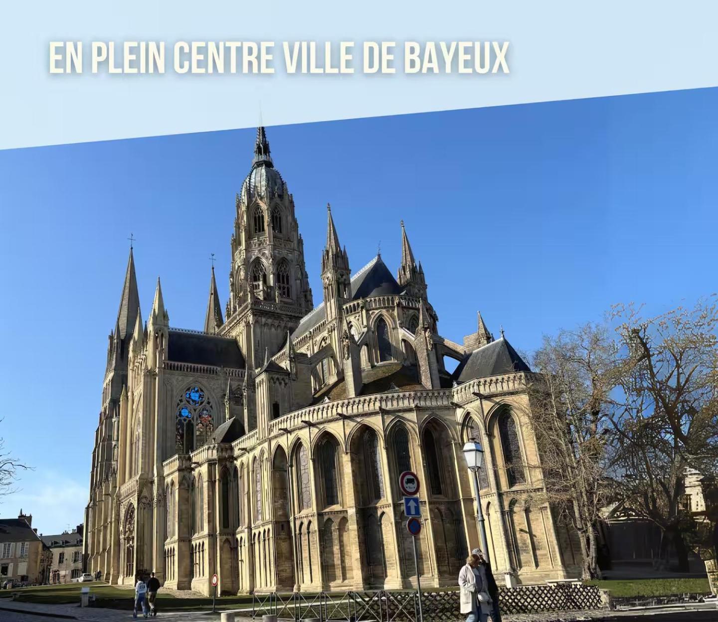 Les Remparts Apt Spacieux 1 Er Etage Renove Joliment Decore Bien Equipe Plein Centre Bayeux Proche Plages Du Debarquement Parking Gratuit A Proximite Екстериор снимка